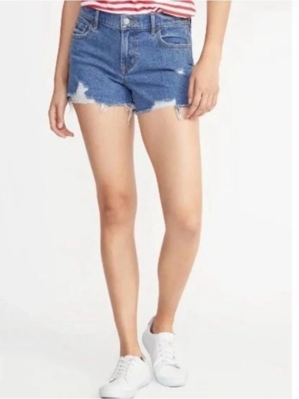 Old Navy Distressed Cutoff Jean Shorts - Blue